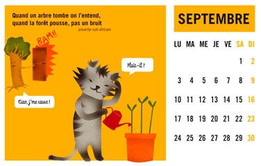 olga-olga illustrations calendrier courrier septembre
